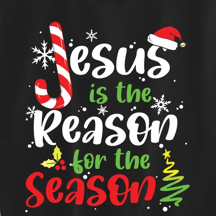 Jesus Is The Reason For The Season Christian Faith Christmas Kids Sweatshirt