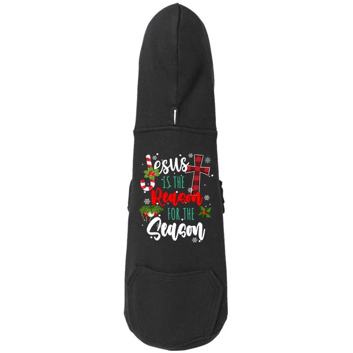 Jesus Is The Reason For The Season Holiday Christmas Doggie 3-End Fleece Hoodie