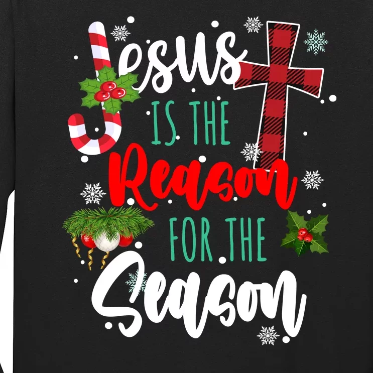 Jesus Is The Reason For The Season Holiday Christmas Long Sleeve Shirt