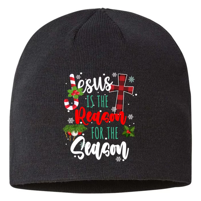 Jesus Is The Reason For The Season Holiday Christmas 8 1/2in Sustainable Knit Beanie