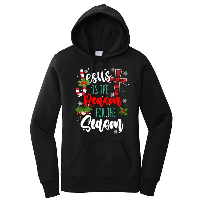 Jesus Is The Reason For The Season Holiday Christmas Women's Pullover Hoodie