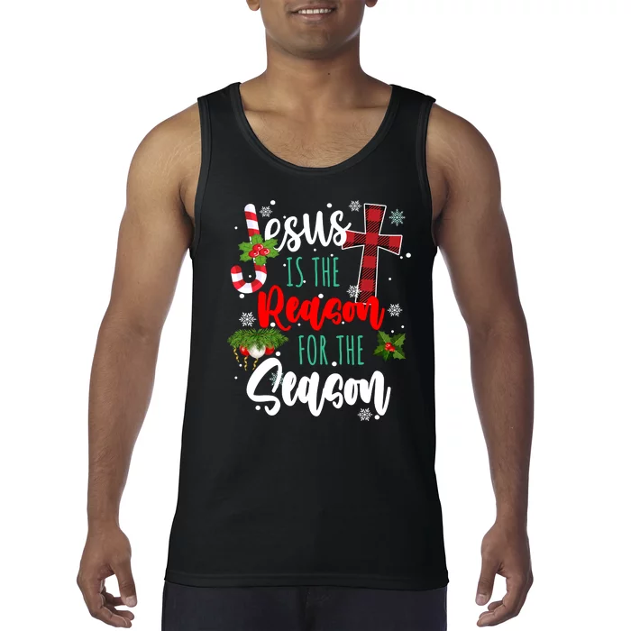 Jesus Is The Reason For The Season Holiday Christmas Tank Top