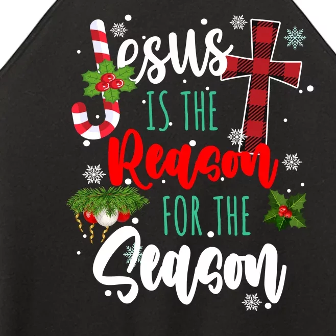 Jesus Is The Reason For The Season Holiday Christmas Women’s Perfect Tri Rocker Tank