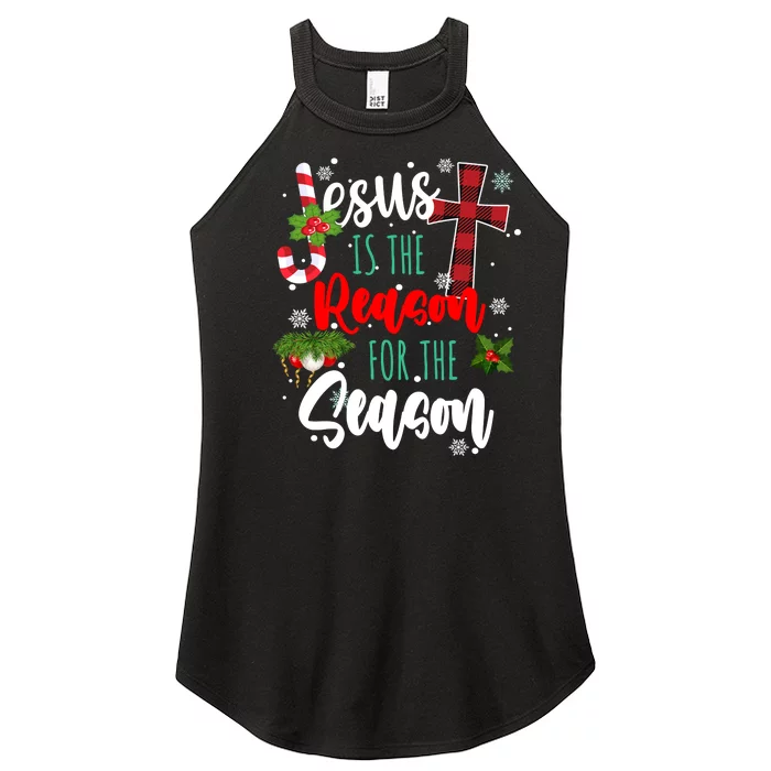 Jesus Is The Reason For The Season Holiday Christmas Women’s Perfect Tri Rocker Tank