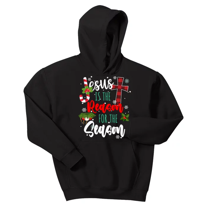 Jesus Is The Reason For The Season Holiday Christmas Kids Hoodie