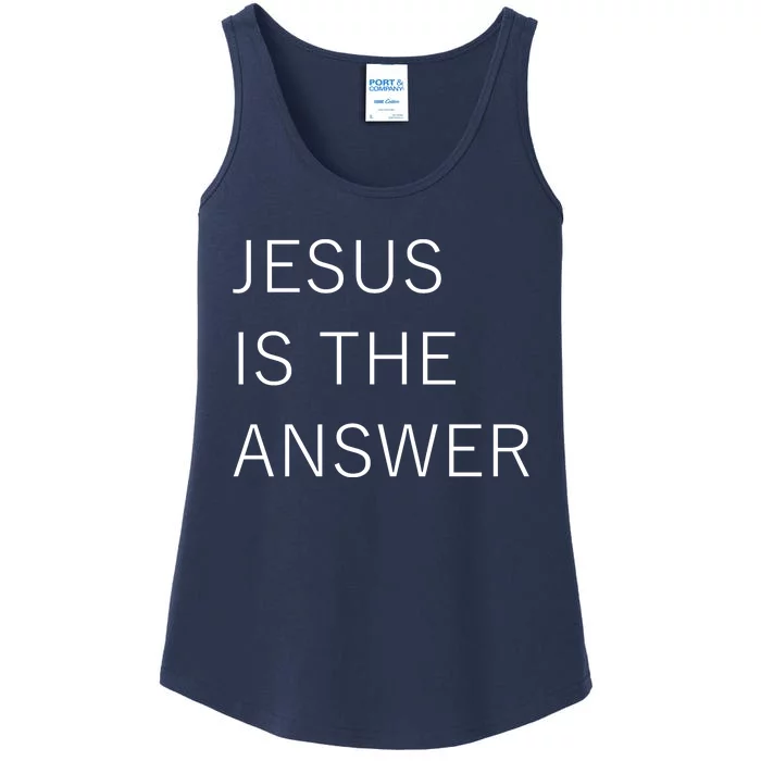 Jesus Is The Answer Ladies Essential Tank