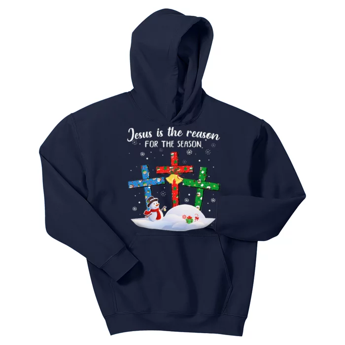 Jesus Is The Reason For The Season Christian Christmas Xmas Kids Hoodie