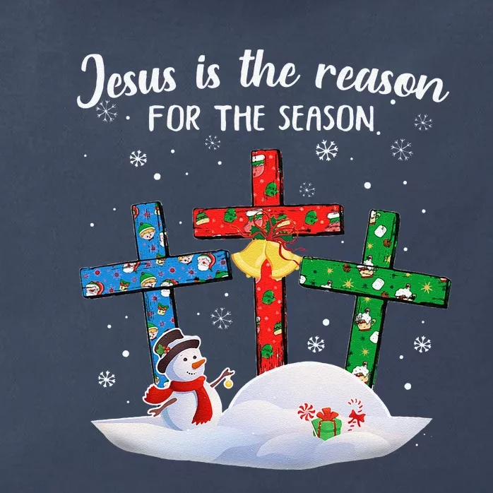 Jesus Is The Reason For The Season Christian Christmas Xmas Zip Tote Bag