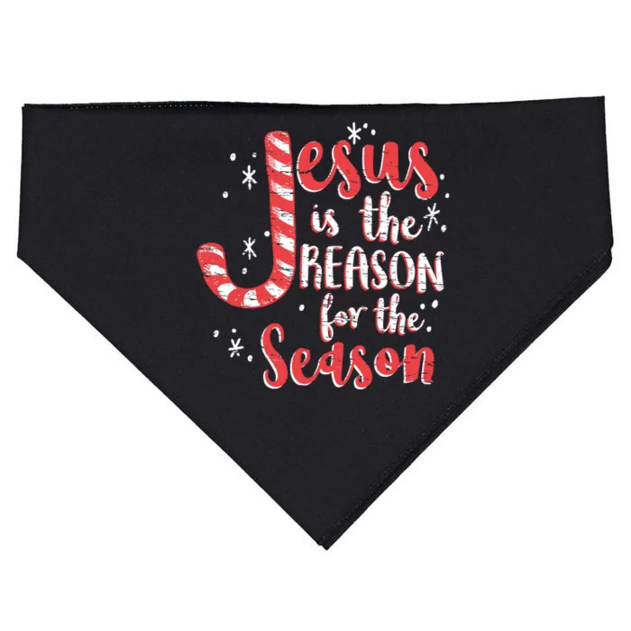 Jesus Is The Reason For Season Family Christmas Christian USA-Made Doggie Bandana