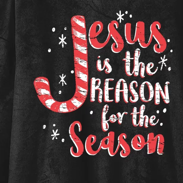 Jesus Is The Reason For Season Family Christmas Christian Hooded Wearable Blanket