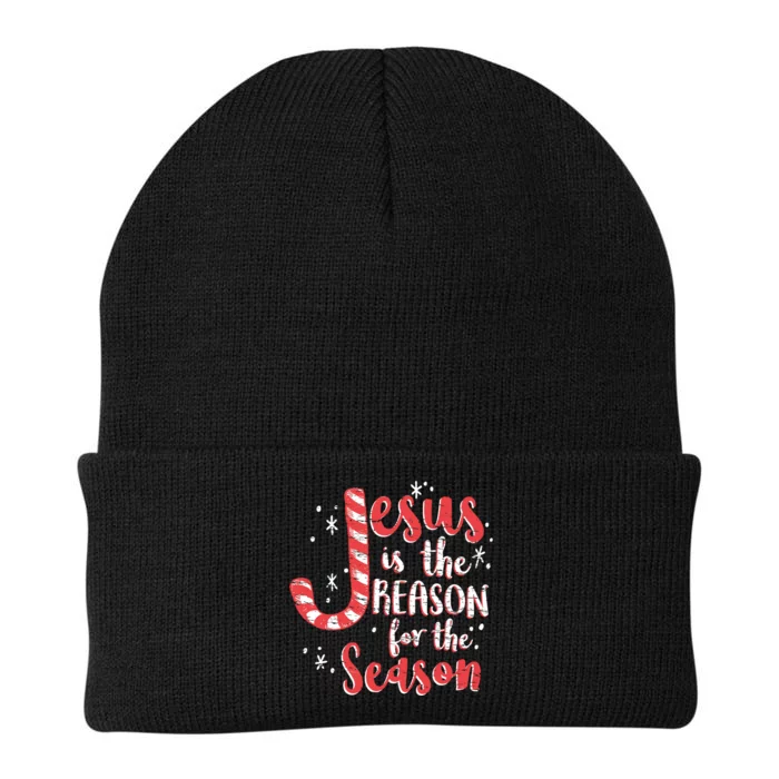 Jesus Is The Reason For Season Family Christmas Christian Knit Cap Winter Beanie