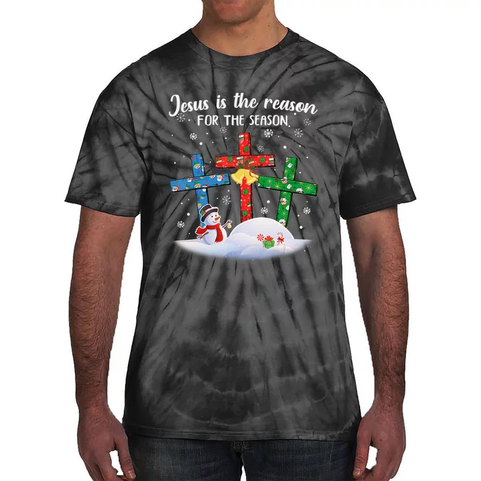 Jesus Is The Reason For The Season Funny Christmas PJs Gifts Tie-Dye T-Shirt