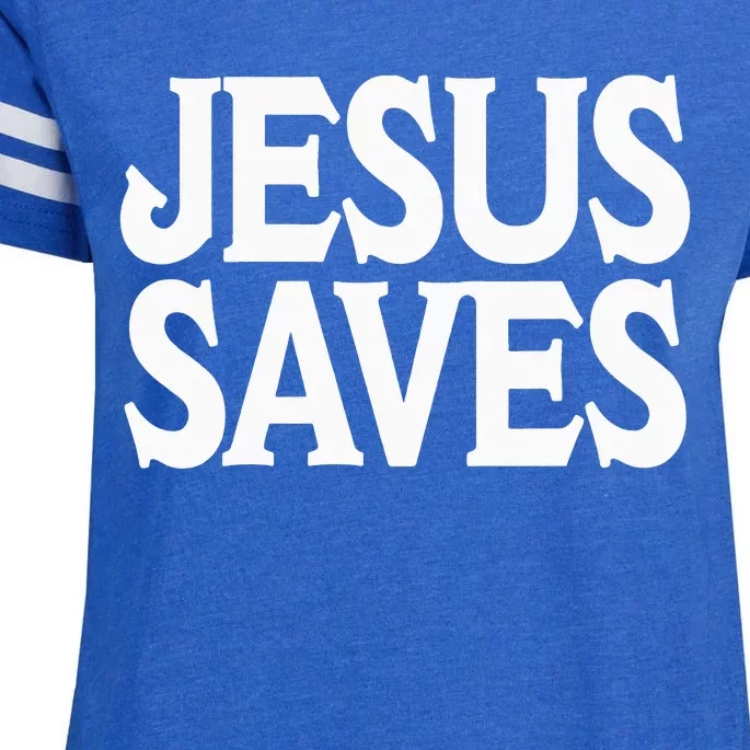 Jesus Is the Only Way Jesus Saves Mall Jesus Enza Ladies Jersey Football T-Shirt