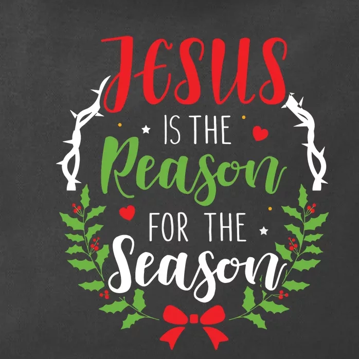 Jesus Is The Reason For The Season Christian Christmas Zip Tote Bag