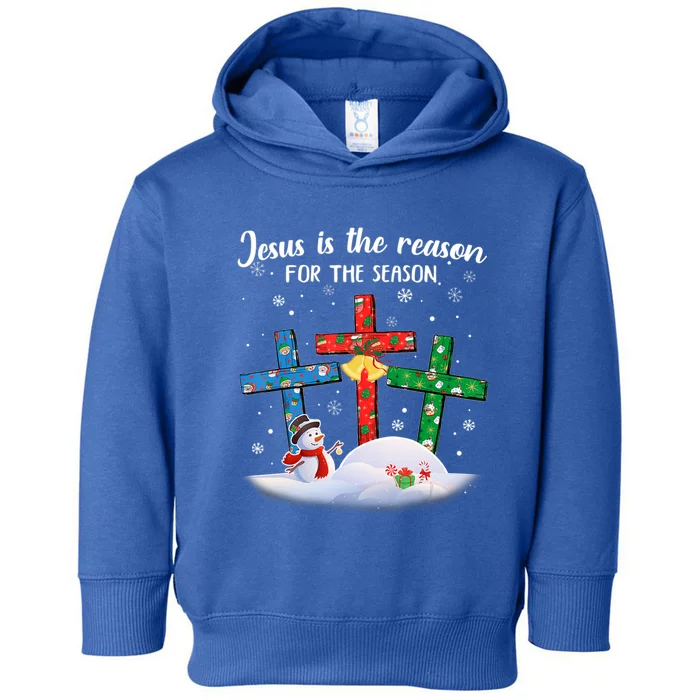 Jesus Is The Reason For The Season Christian Christmas Gift Toddler Hoodie