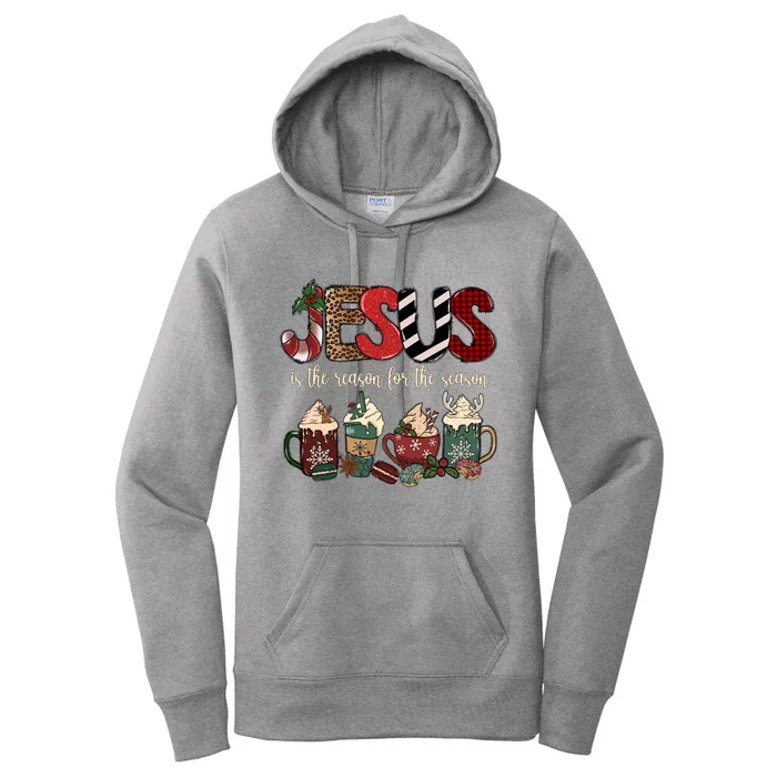 Jesus Is The Reason For The Season For Christmas Christian Meaningful Gift Women's Pullover Hoodie