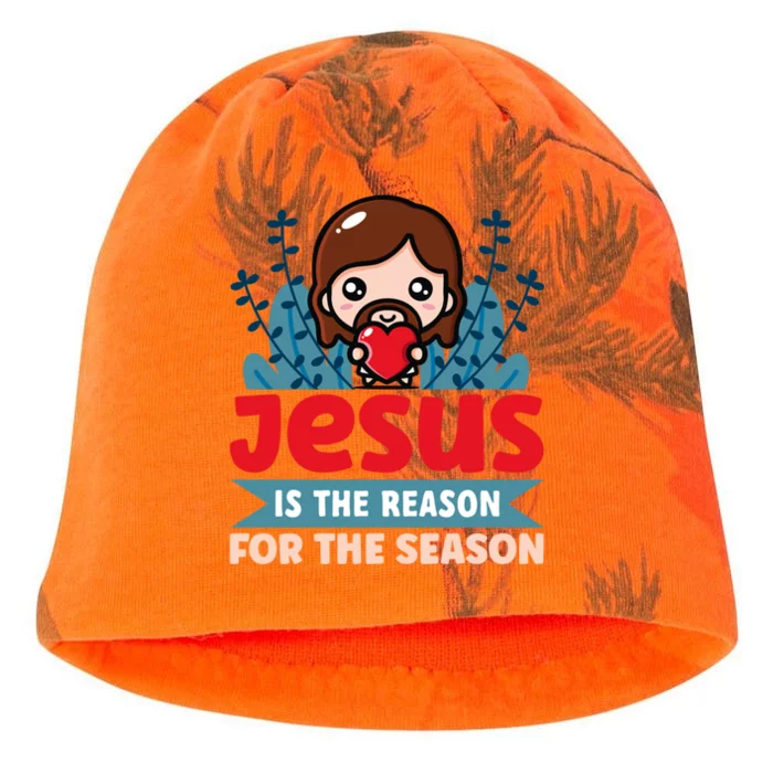 Jesus Is The Reason For The Season Jesus And Christmas Gift Kati - Camo Knit Beanie