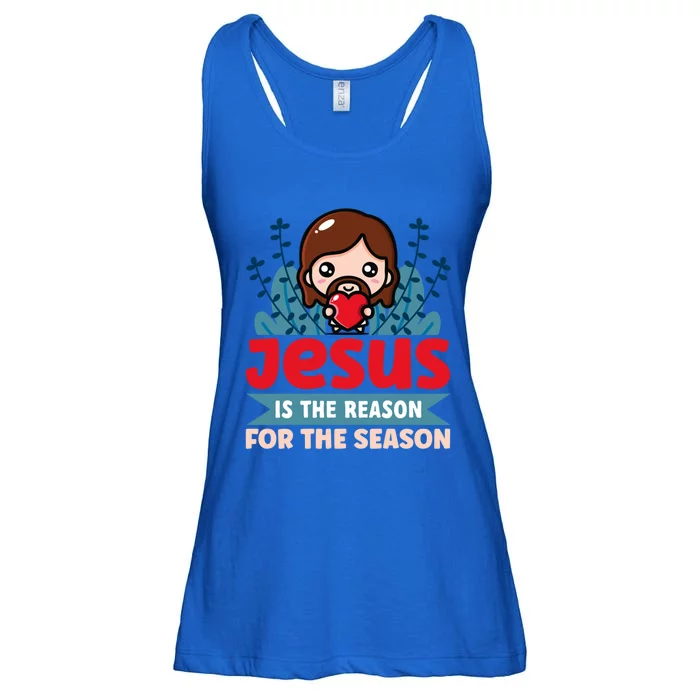 Jesus Is The Reason For The Season Jesus And Christmas Gift Ladies Essential Flowy Tank