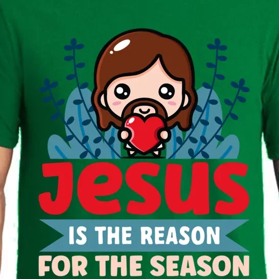 Jesus Is The Reason For The Season Jesus And Christmas Gift Pajama Set