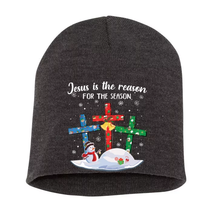 Jesus Is The Reason For The Season Christian Christmas Xmas Short Acrylic Beanie