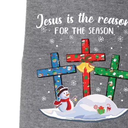 Jesus Is The Reason For The Season Christian Christmas Xmas Doggie 3-End Fleece Hoodie