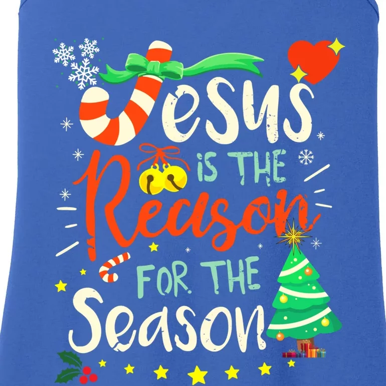 Jesus Is The Reason For The Season Ugly Christmas Sweater Great Gift Ladies Essential Tank