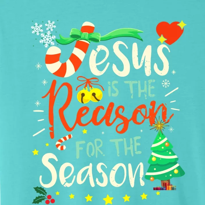 Jesus Is The Reason For The Season Ugly Christmas Sweater Great Gift ChromaSoft Performance T-Shirt