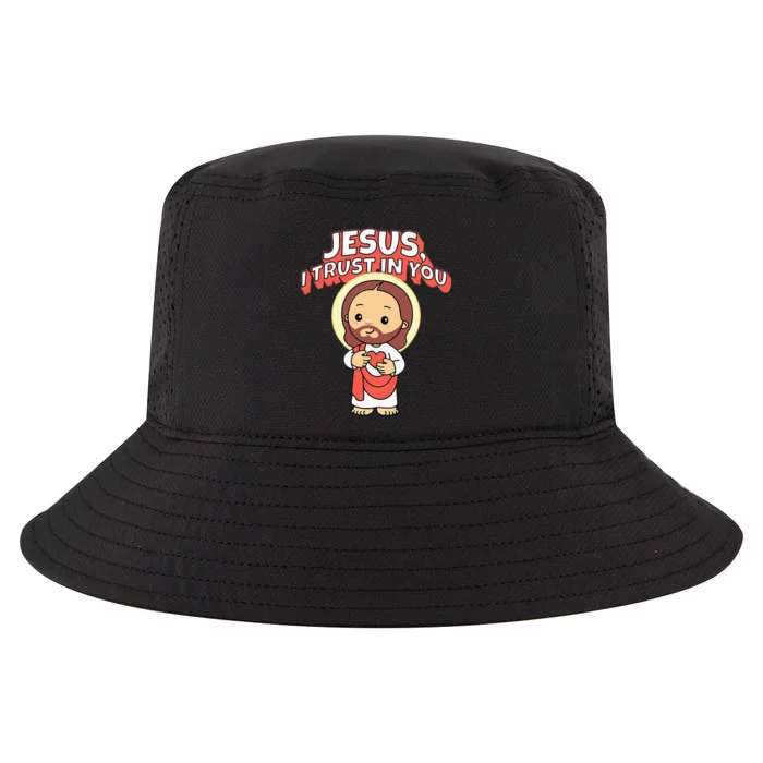 Jesus I Trust In You Divine Mercy Cute Catholic Cool Comfort Performance Bucket Hat