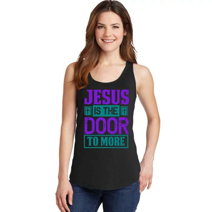 Jesus Is The Door To More Ladies Essential Tank