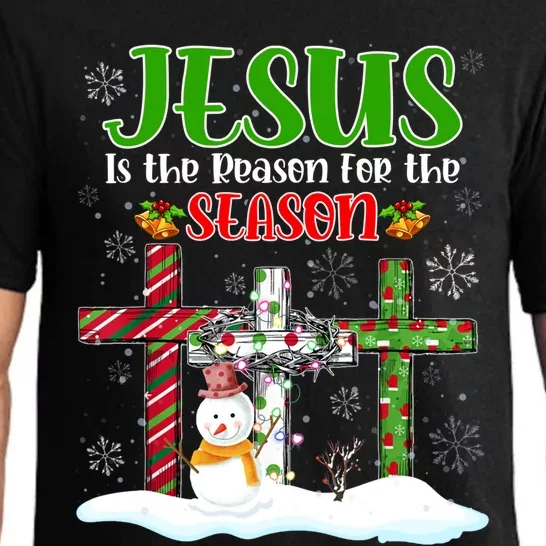 Jesus Is The Reason For The Season Christ Cross Pajamas Cool Gift Pajama Set