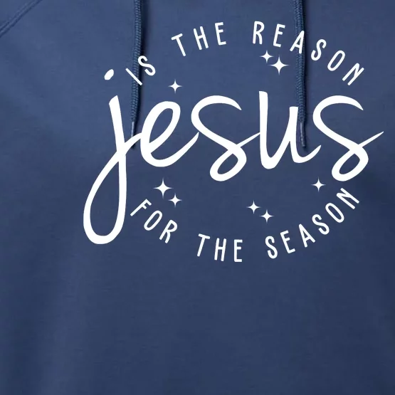 Jesus Is The Reason For The Season Holiday Performance Fleece Hoodie