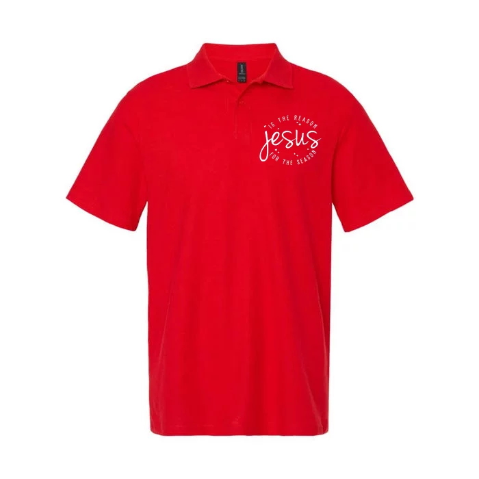 Jesus Is The Reason For The Season Holiday Softstyle Adult Sport Polo