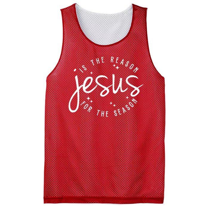 Jesus Is The Reason For The Season Holiday Mesh Reversible Basketball Jersey Tank