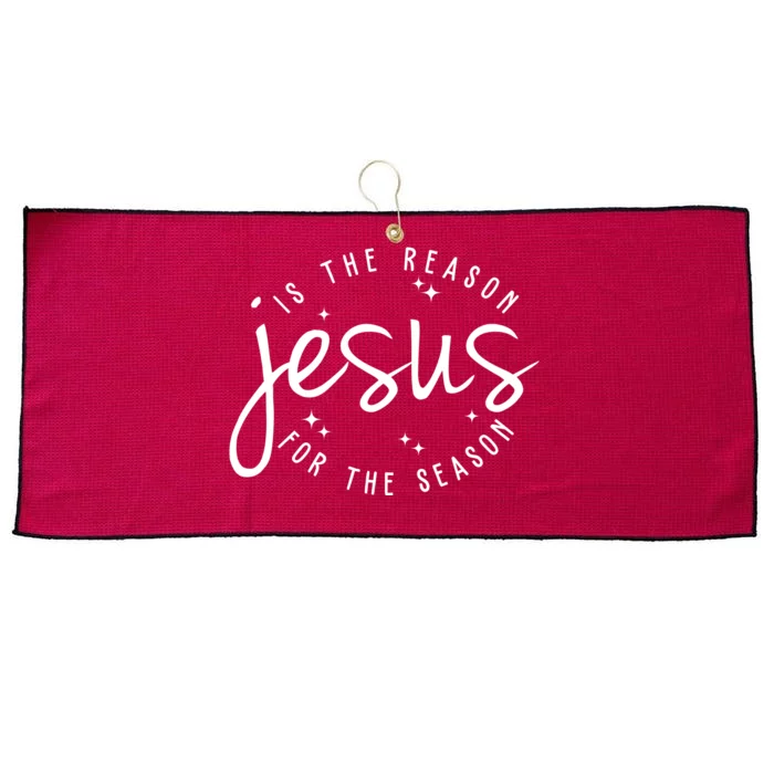 Jesus Is The Reason For The Season Holiday Large Microfiber Waffle Golf Towel