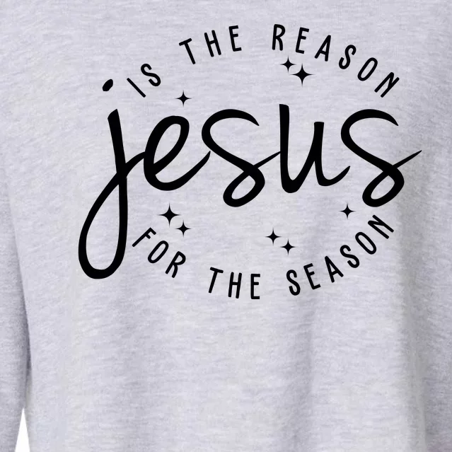 Jesus Is The Reason For The Season Holiday Cropped Pullover Crew