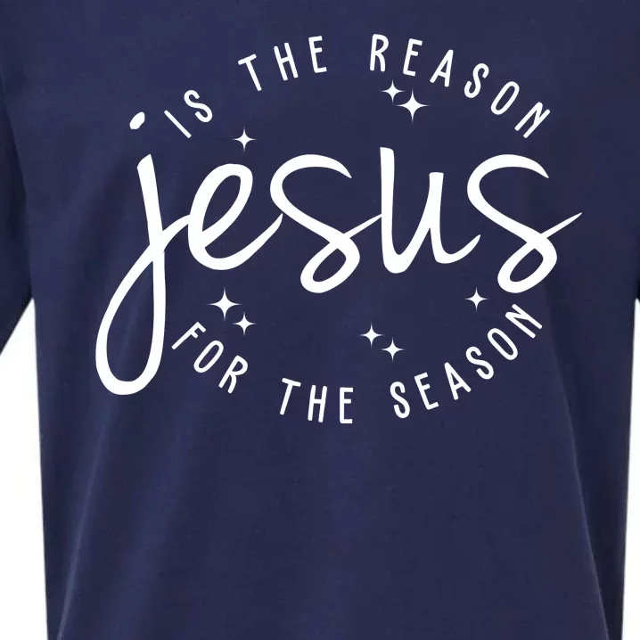 Jesus Is The Reason For The Season Holiday Sueded Cloud Jersey T-Shirt