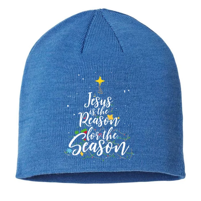 Jesus Is The Reason For The Season Christian Believer Cool Gift 8 1/2in Sustainable Knit Beanie