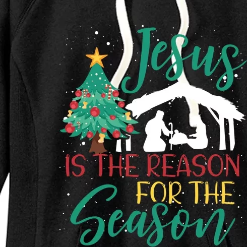 Jesus Is The Reason For The Season Christian Believer Gift Women's Fleece Hoodie