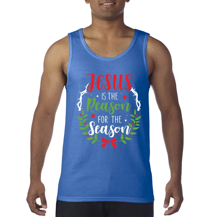 Jesus Is The Reason For The Season Christian Christmas Gift Tank Top