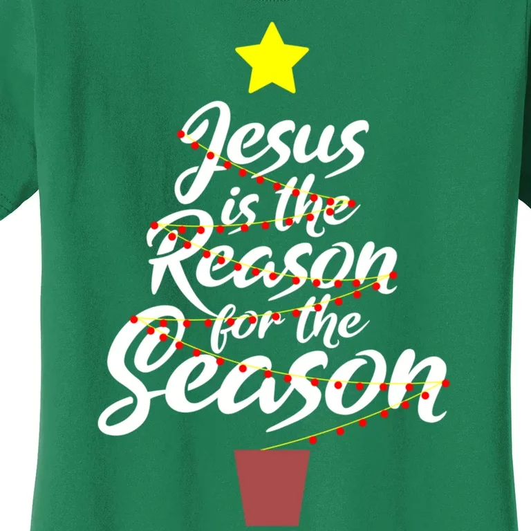 Jesus Is The Reason For The Season Faith Christmas Pajamas Women's T-Shirt