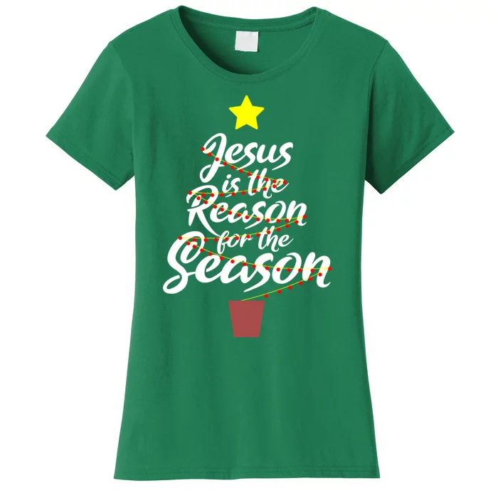 Jesus Is The Reason For The Season Faith Christmas Pajamas Women's T-Shirt