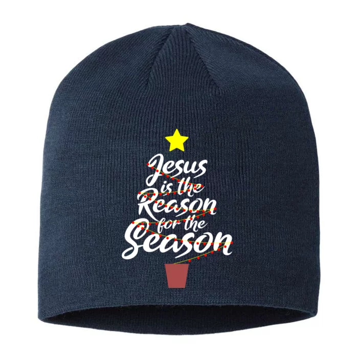 Jesus Is The Reason For The Season Faith Christmas Pajamas 8 1/2in Sustainable Knit Beanie