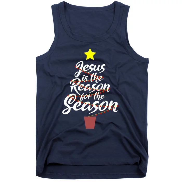 Jesus Is The Reason For The Season Faith Christmas Pajamas Tank Top