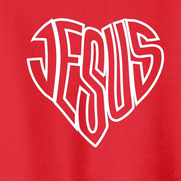 JESUS In The Shape Of A Heart Toddler T-Shirt