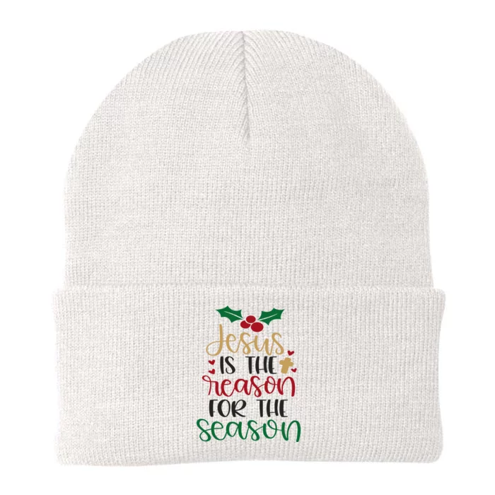 Jesus Is The Reason For The Season Christmas Knit Cap Winter Beanie