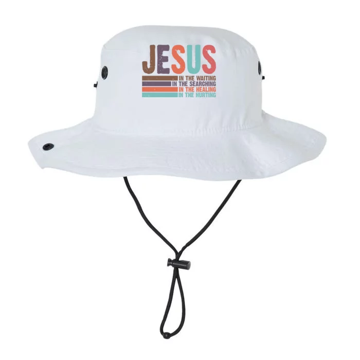 Jesus In The Waiting Quote Christian Vintage Legacy Cool Fit Booney Bucket Hat