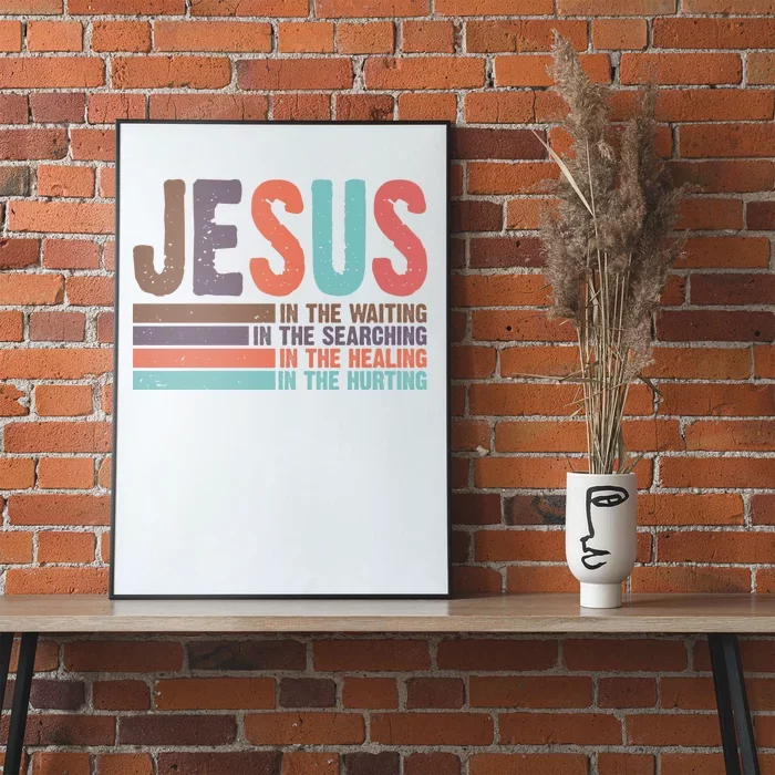 Jesus In The Waiting Quote Christian Vintage Poster