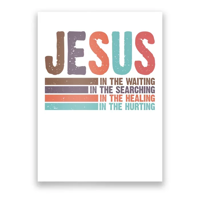 Jesus In The Waiting Quote Christian Vintage Poster