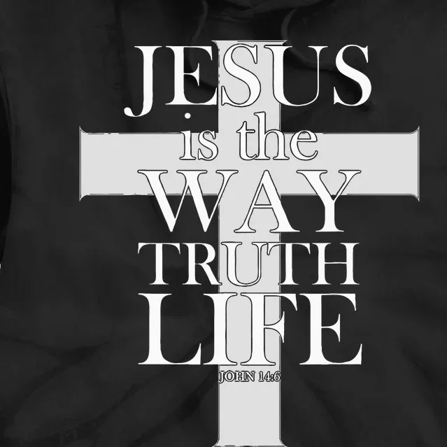 Jesus Is The Way The Truth The Life Bible Christian Tie Dye Hoodie