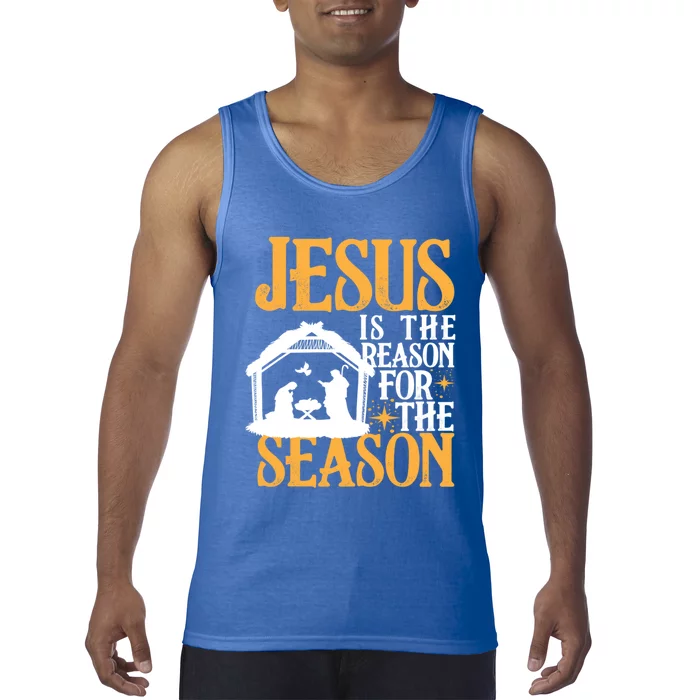 Jesus Is The Reason For The Season Christian Christmas Meaningful Gift Tank Top